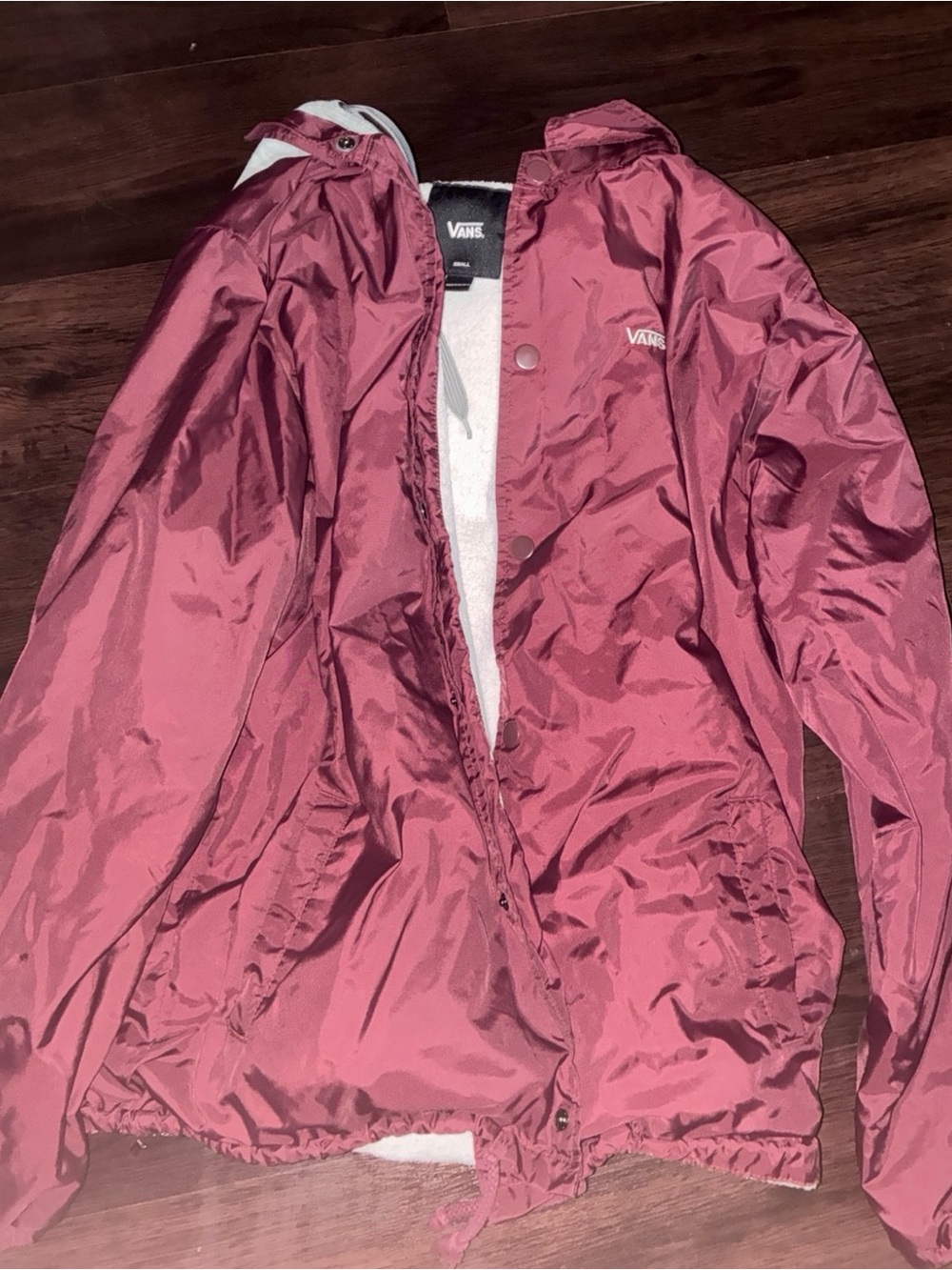 Vans Women's Maroon Bomber Jacket